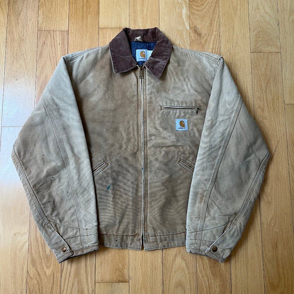 Vintage Carhartt Detroit Jacket J001 BRN L